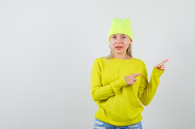 Expressive young woman posing