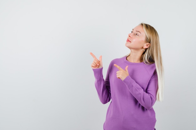 Expressive young woman posing