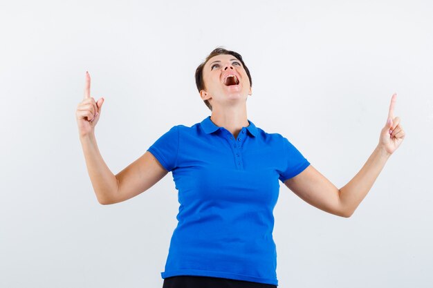 Expressive young woman posing