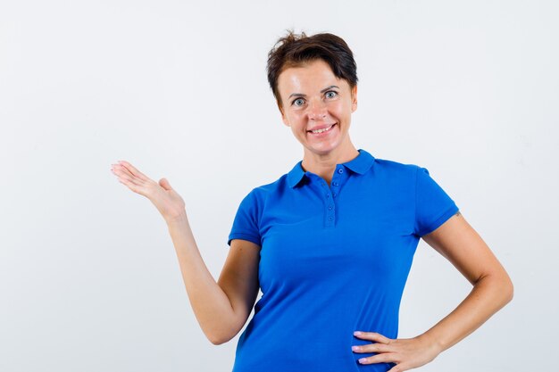 Expressive young woman posing