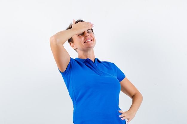 Expressive young woman posing