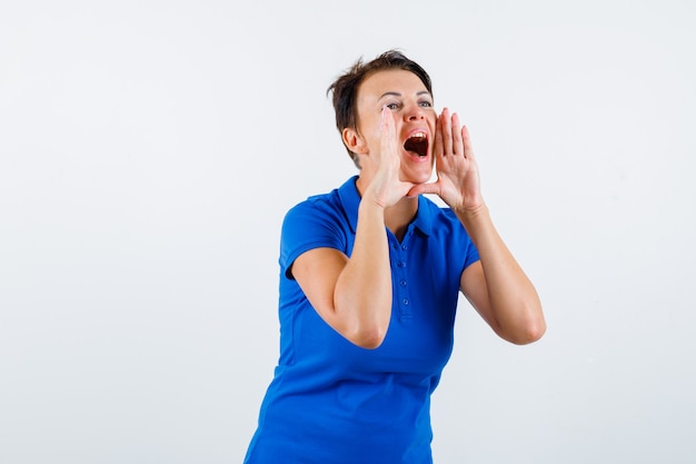 Expressive young woman posing