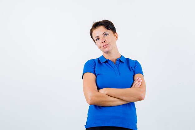 Expressive young woman posing