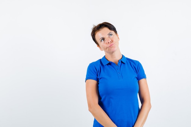 Expressive young woman posing