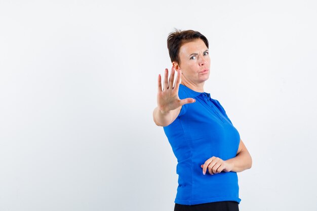 Expressive young woman posing