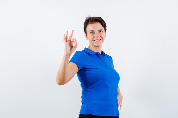 Expressive young woman posing