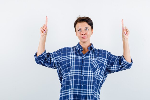 Expressive young woman posing