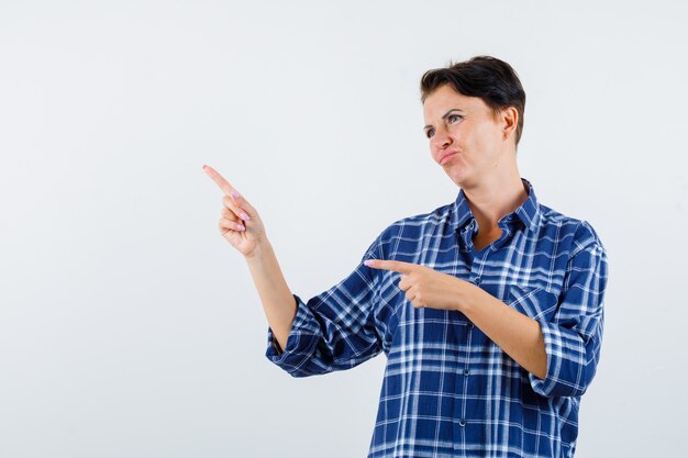 Expressive young woman posing