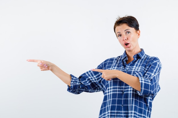 Expressive young woman posing