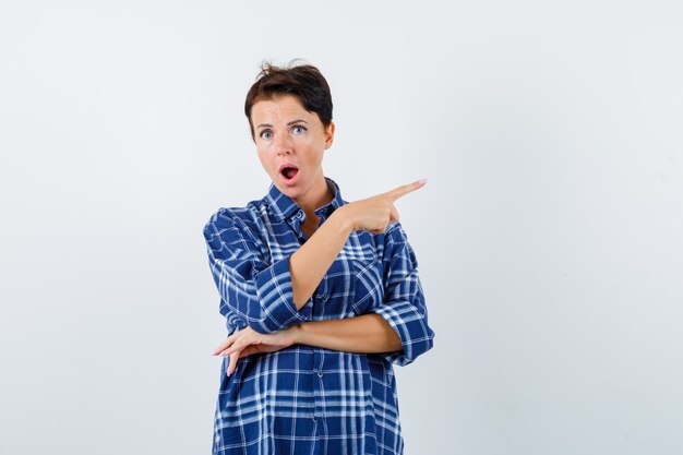 Expressive young woman posing