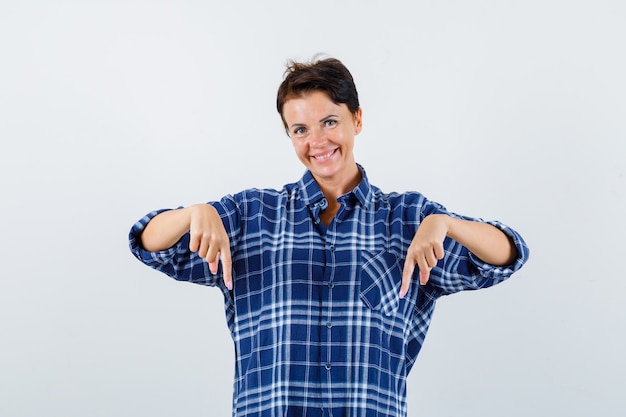 Expressive young woman posing