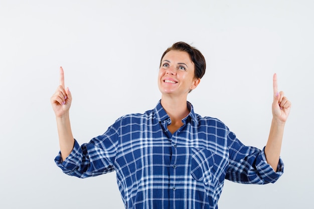 Expressive young woman posing