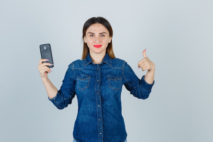 Free Photo expressive young woman posing