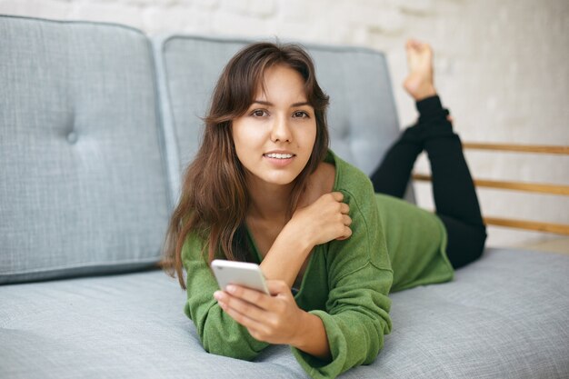 Expressive young woman posing