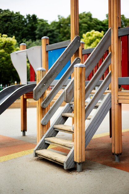 Exterior clean playground for kids