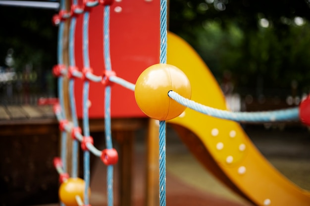 Exterior clean playground for kids