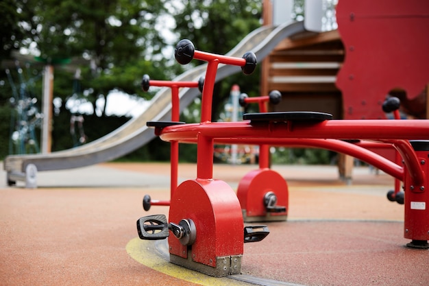 Exterior clean playground for kids