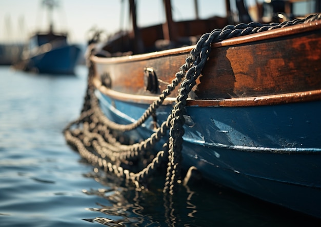 Free photo exterior detail of watercraft