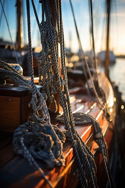 Free photo exterior detail of watercraft