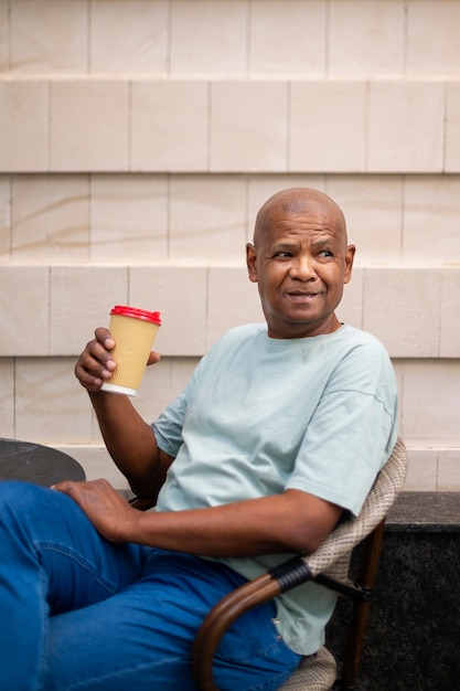 Exterior portrait of black man