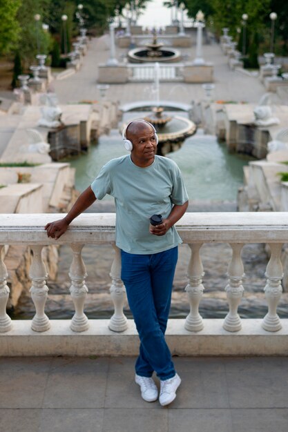 Exterior portrait of black man