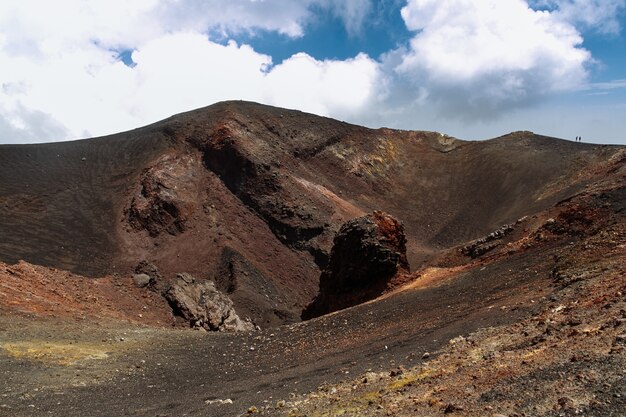 Extinct volcano crater