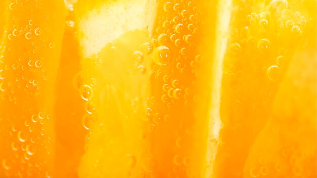 극단적 인 근접 오렌지 과일