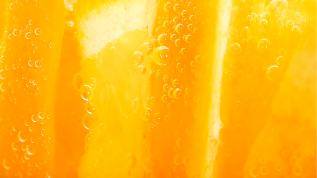 Extreme close-up orange fruit
