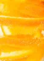 Free photo extreme close-up pulp of orange