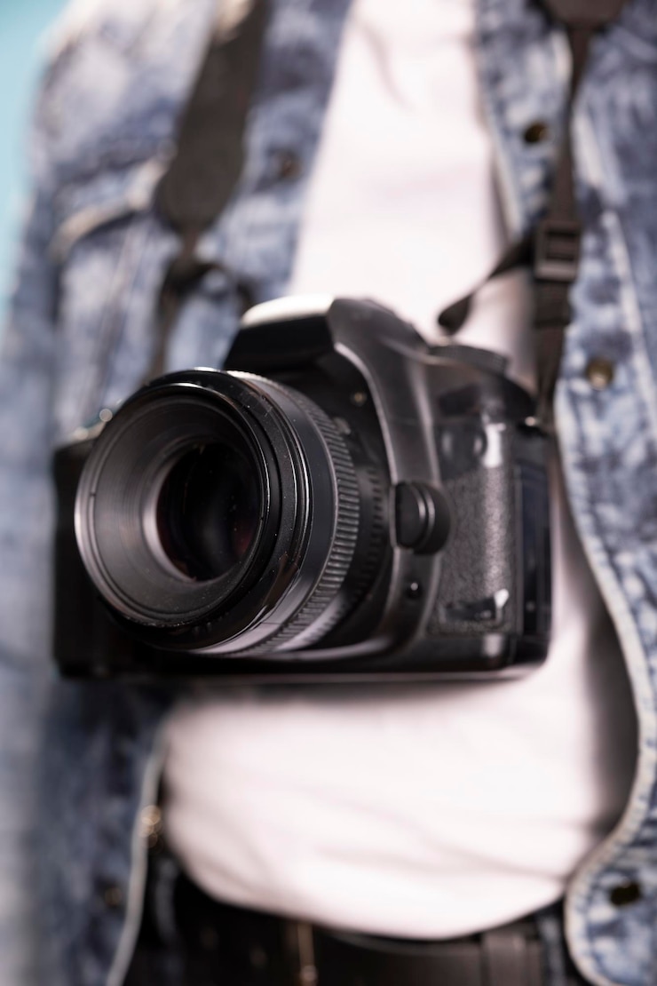 무료 Photo dslr 카메라의 극단적 인 클로즈업