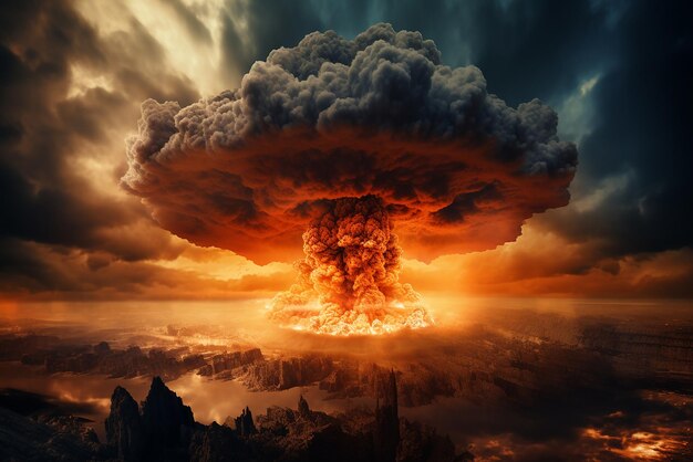 An extremely powerful nuclear explosion