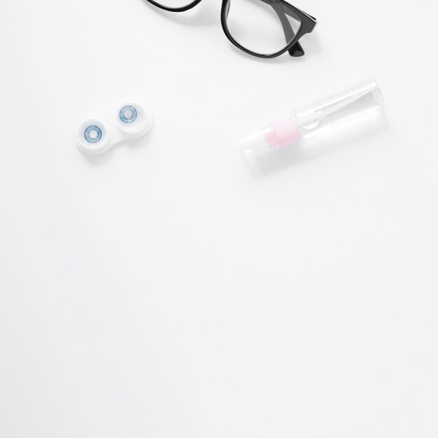 Eye care products with copy space