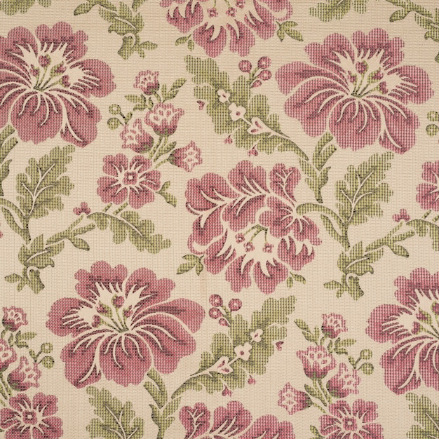 Free photo fabric background with floral pattern