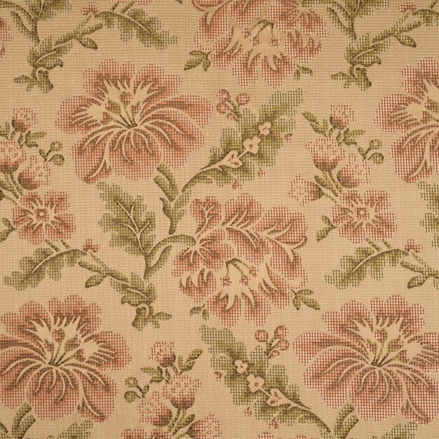 Fabric background with floral pattern