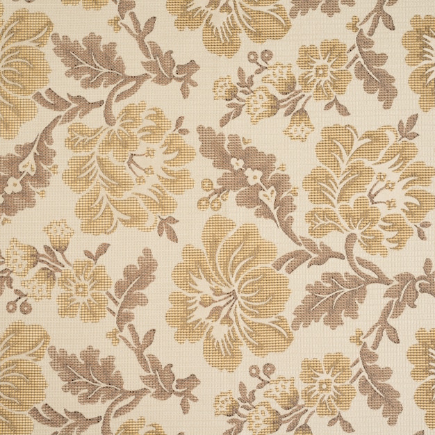 Fabric background with floral pattern