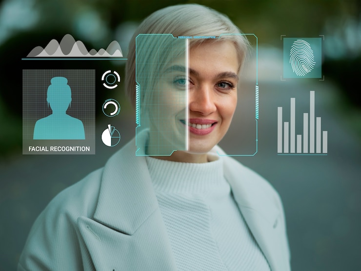 Free Photo face recognition and personal identification collage