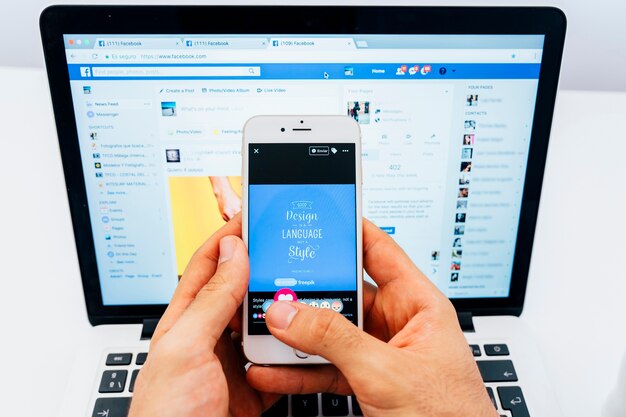 facebook fan's hands 