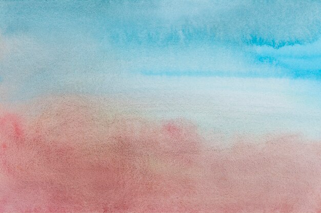 Исчезающий синий акварельный фон с розовым абстрактным стилем
