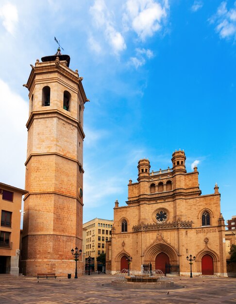 Fadri tower and Gothic Cathedral at Castellon de la Plana