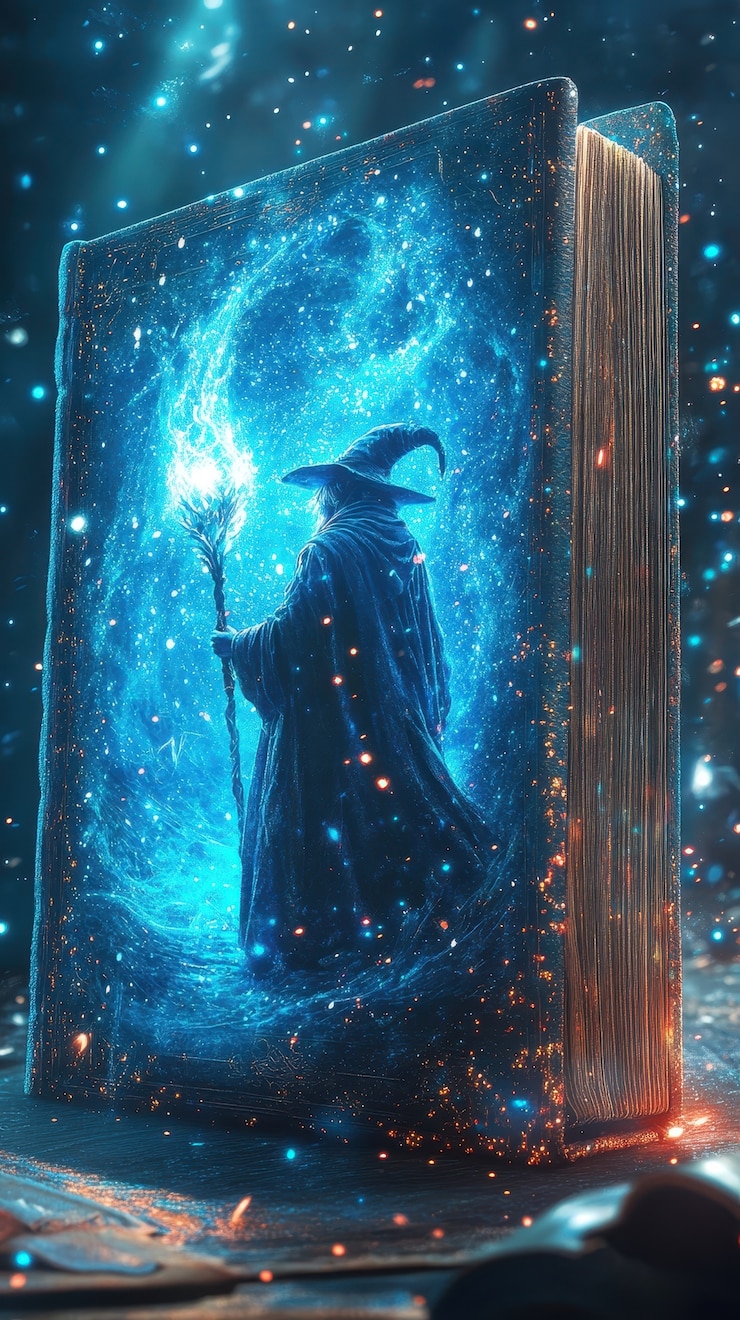 Бесплатный Фотография сцена из сказки, выходящая из книги.