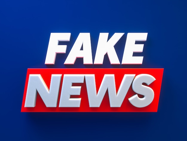 Fake news background design text