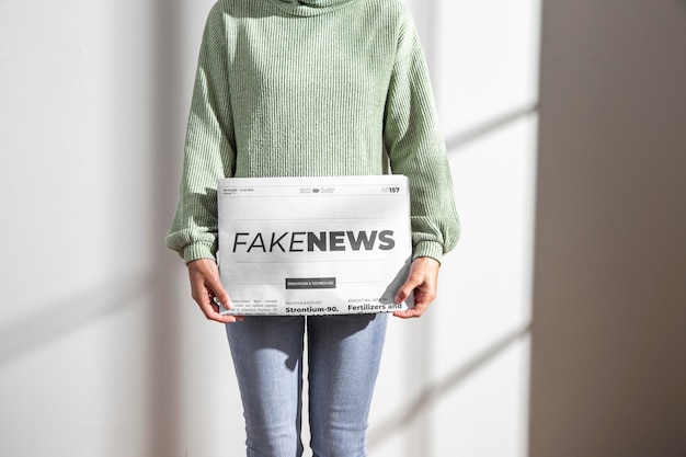 Free photo fake news concept