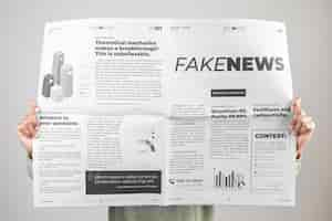 Free photo fake news concept