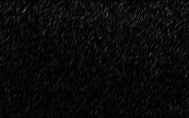 Falling raindrops isolated on dark background.