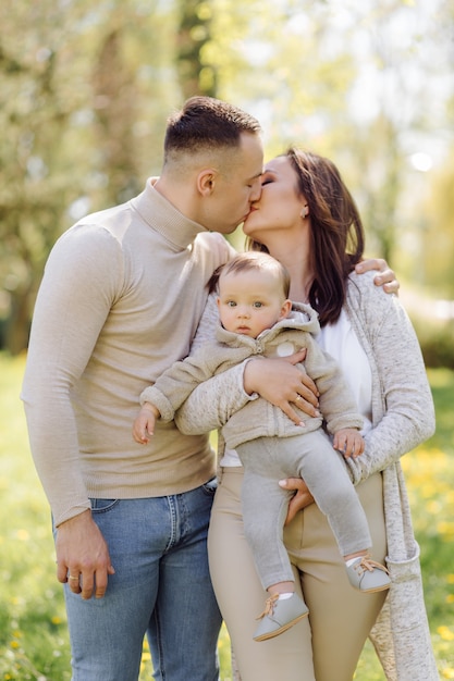 Family Enjoying Walk In Park