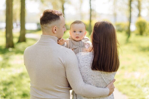 Family Enjoying Walk In Park