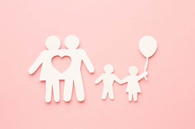 Free Photo family figure concept with children