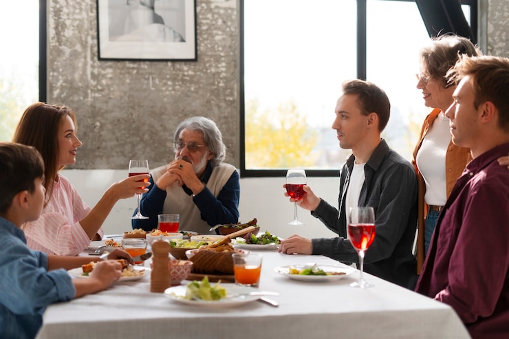 Free Photo family gathering with gay partners