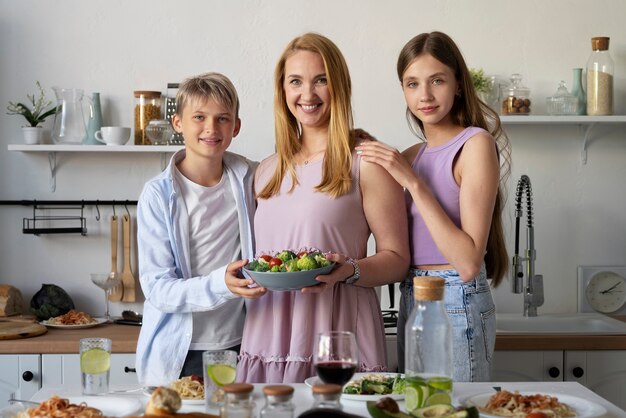 Family having a great time together