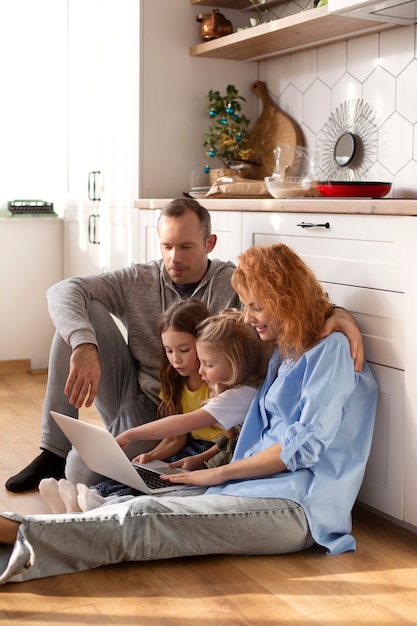 Family having quality time together